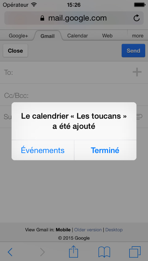 iphone ipod ipad confirmation calendrier equipe-sportive